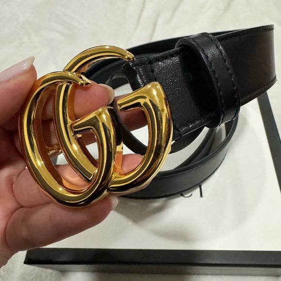 GUCCI MAN BELT W.30 GG MARMONT - Picture 2 of 6